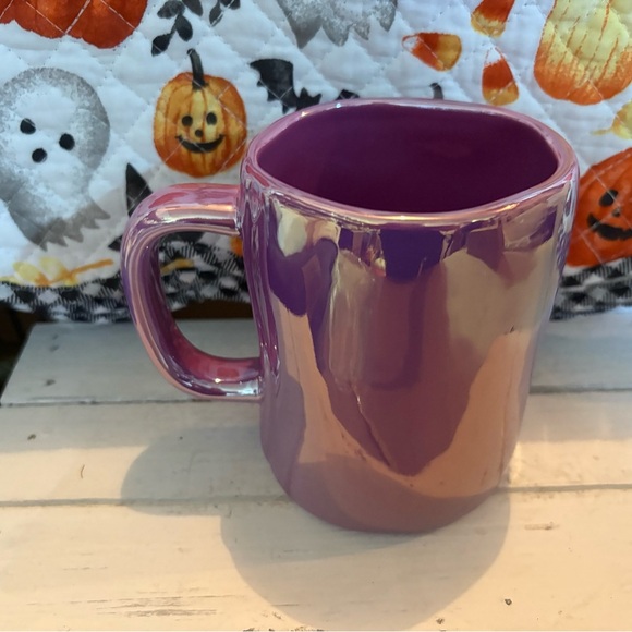 Rae Dunn Iridescent Purple “Drink Up Witches” Mug - Picture 3 of 4